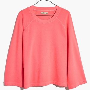 Madewell Terry Raglan Sweatshirt Neon